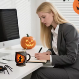 3D Halloween Tasse – mit Hexen- und Katzen-Design