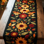 Gepatchter Tischläufer - Herbstsonnenblumen