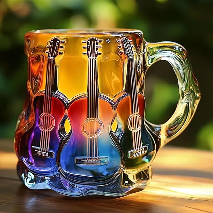 3D-Gitarrenkunst-Tasse