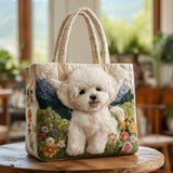 Quilt-Tasche mit Hundemotiv