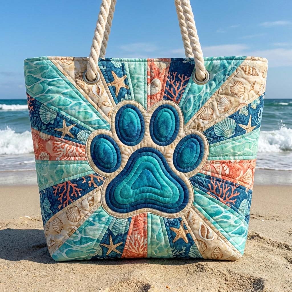 Strandtasche | Pfotenabdruck