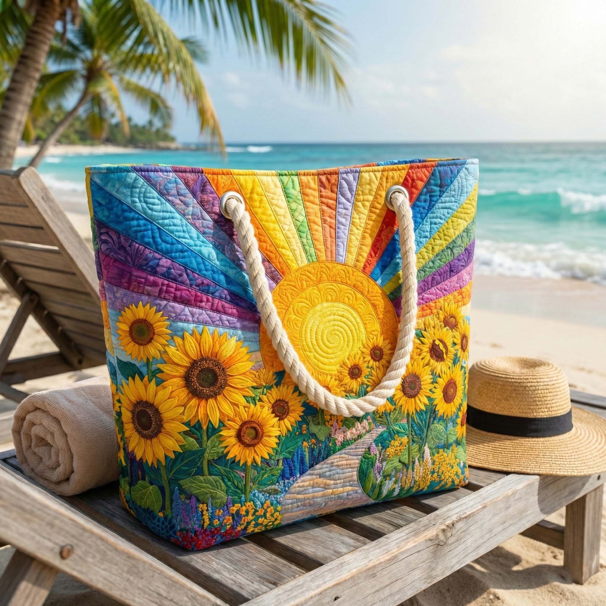 Strandtasche | Regenbogen Sonne
