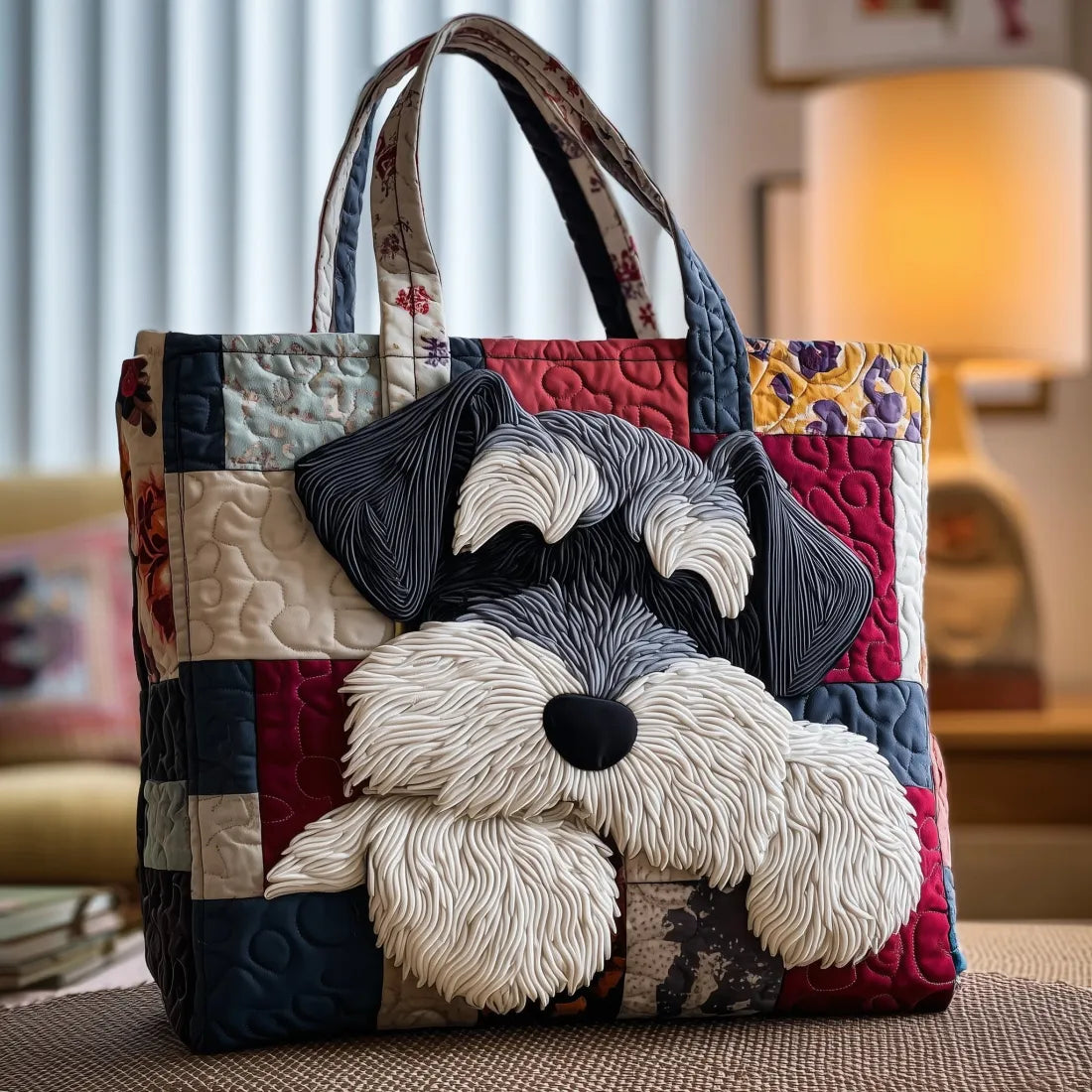 Einkaufstasche mit Schnauzer