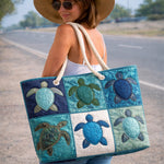 Strandtasche | Blaue Schildkröte