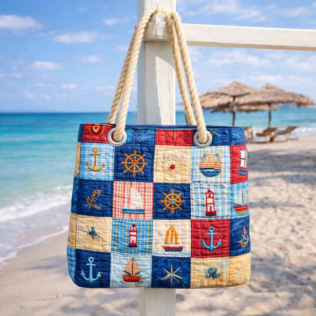Strandtasche | Marine Patchwork