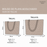 Strandtasche | Pfotenabdruck-Patch