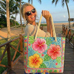 Strandtasche | Tropische Blume
