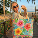 Strandtasche | Tropische Blume